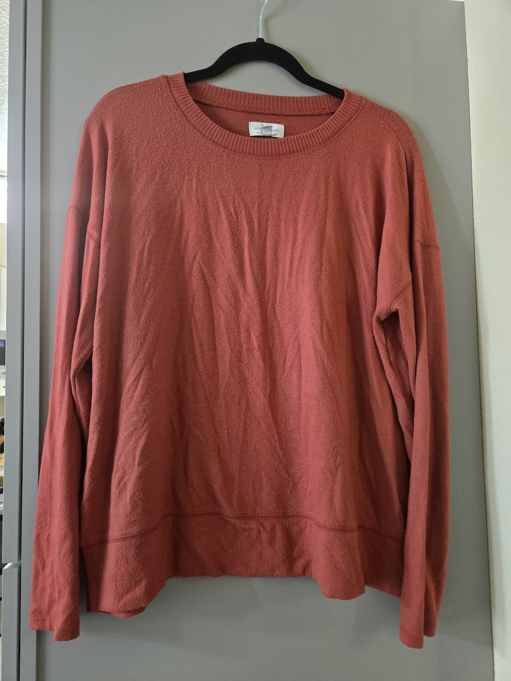 Lucky Brand Women's Crewneck Sweater in Coral